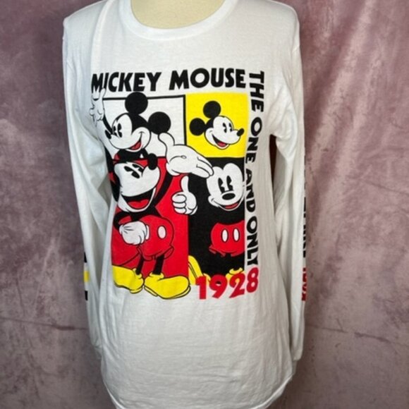 Unisex LongSleeve Mickey Mouse Graphic Shirt Size S - Picture 1 of 7